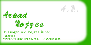 arpad mojzes business card